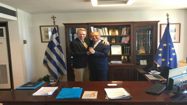 Συνάντηση του Υφυπουργού Εξωτερικών κ. Αντώνη Διαματάρη με τον Αμερικανό Πρέσβη στην Αθήνα, κ. Τζέφρυ Πάιατ